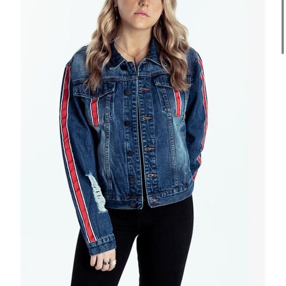 Meredith Marks Delilah Denim Jacket Small - Picture 1 of 5